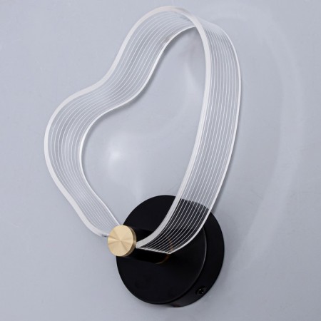 Bra "Heart" LED 8W 3000-6000K Black 25x20x6cm-1