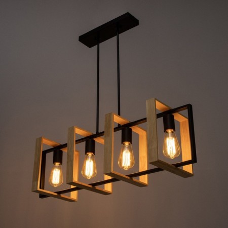 Lumber "Liam" 5he27 40W black 80x25x70 cm-2