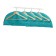 Covers-hobs on the Milan hanger, 60 x 18 cm, 4 pcs., Biryuzovoy color