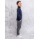 Turtleneck for a boy, height 140 cm, blue color
