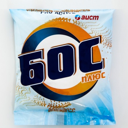Whiten "stork" Bos plus, powder, for fabrics, 100 g