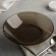 Deep glass Ambiente. Eclipse, d = 20.8 cm, brown color