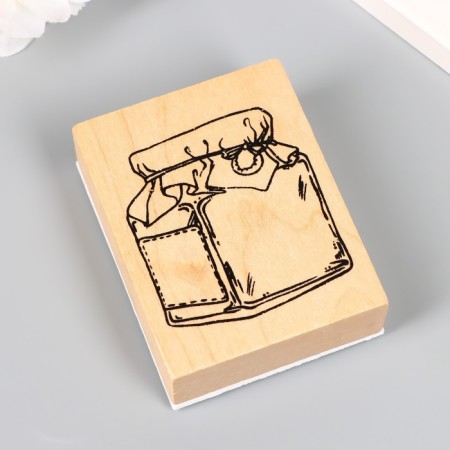 Printing wood, rubber "for blanks" 7x5.5 cm-1