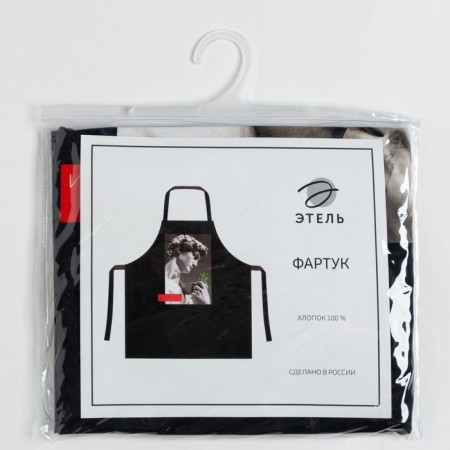 Apron "Ethel" rosemary's pinch 70x60 cm, 100% cotton, sarzha 190 g/m2-8