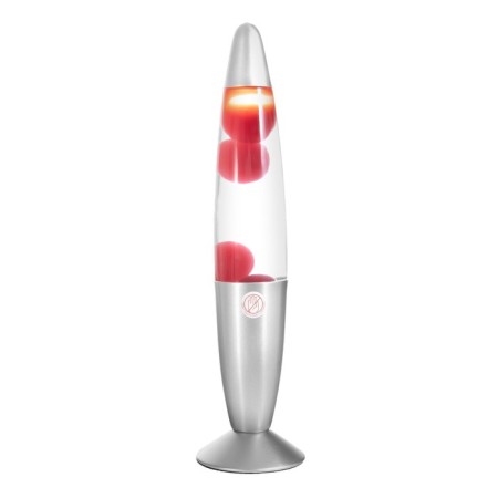 Luminaire table metal, glass, wax "lava" E14 25-35W silver 34x8.5x8.5 cm Risalux-9