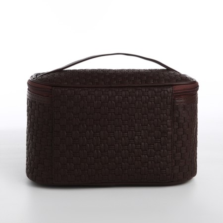 Lightning cosmetic bag, brown color-1