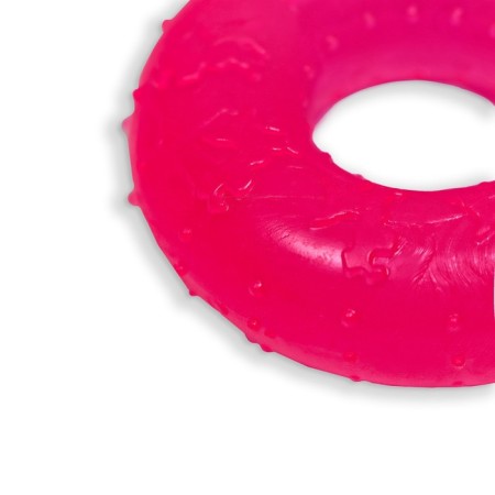 Chewing toy "Ring" Transparent, PP, 6.7 x 2 cm, pink-2
