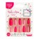 LUKKY NELL-Art set No. 3 Pink Stiletto: 10 glue-based overhead nails, from 14 to 25 years old
