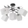 Chandelier 6591180/5 E27 40W silver 60x60x24 cm Bayerlux