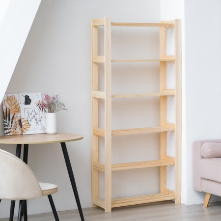 Wooden rack reinforced 180x84x28cm, 6 shelves-1