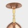Copper glass, 250 ml, d = 7.5 cm, h = 15 cm, minting, brass leg, 1 variety
