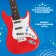 Musical toy "Supergitar", sound effects, red color