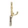 Furniture hook cappio pigtail, two -rod, color gold