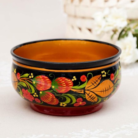 Cup "Berry", medium, 15 × 7 cm, Khokhloma-8