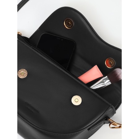 Bag Women's Messenger with Lightning, Black Color-8