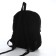 Young backpack from textiles on lightning, 4 pockets, black color