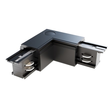 The internal corner Connector for the Technical TRA005CL-31B-R PAY STRECK system, 9.9x9.9x3.2 cm, black color is black