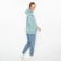 Women's trousers are laid down, sea wave, size 44
