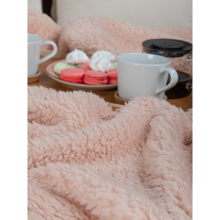 Texrepublic blanket, size 150x200 cm, pink color-6