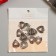 Decor for creativity Metal "Openland Heart" silver 2.3x2 cm