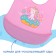 Silicone's bib “unicorn”, purple color