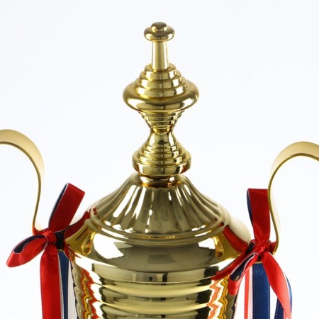 Cup 154a, award figure, gold, plastic stand, Tricolor, 59 x 23 x 12 cm-6