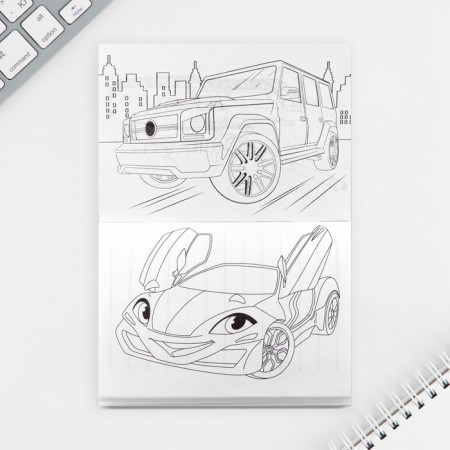 Set of Notepad A6, 32 sheets, stickers, magnetic bookmarks "Hero and Protector"-7