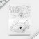 Set of Notepad A6, 32 sheets, stickers, magnetic bookmarks "Hero and Protector"