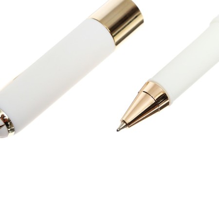 Ballic handle, 0.5 mm, BrunovisConti Monaco, blue rod, Soft Touch body white, in case-3