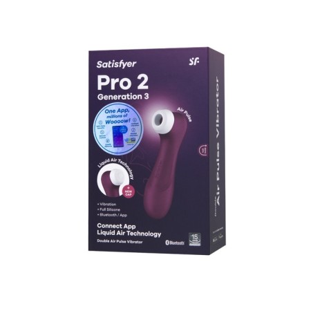 Satiffyer Pro 2 Generation 3, Bluetooth/App, Red color clitoris.-8