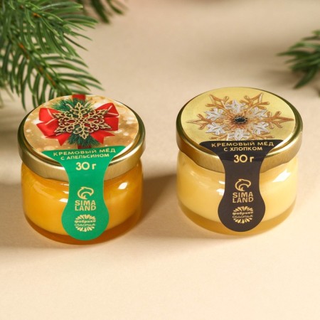 New Year's gift "Happy New Year": tea, cream honey, chocolate-2
