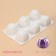 Form for mousse desserts and baking of the share "Flower", 30 × 17 × 5 cm, 6 cells (d = 7 cm), white color