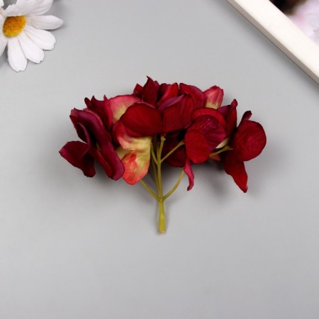 A bud on the leg for decoration "Red violet" d = 5 cm, h = 10 cm
