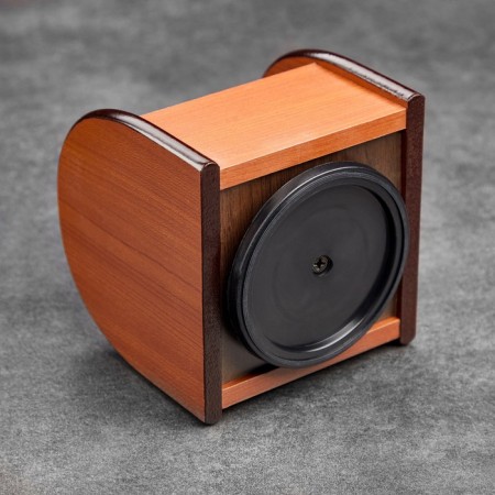 Organizer 4 sections, on a rotating stand, under the beech, 12x12x12 cm-5