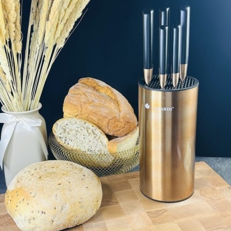Lenardi knife set, on a stand, 6 items