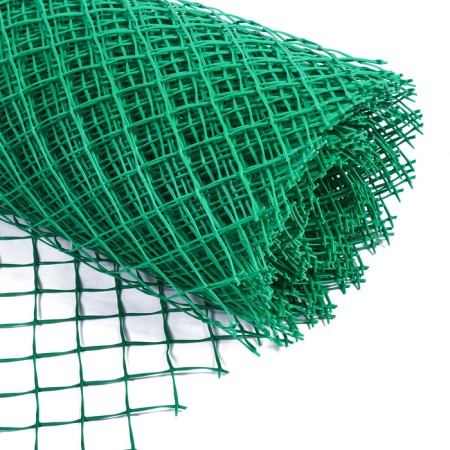 Garden grid, 1.5 × 25 m, cell 55 × 55 mm, plastic, green, Greengo-5