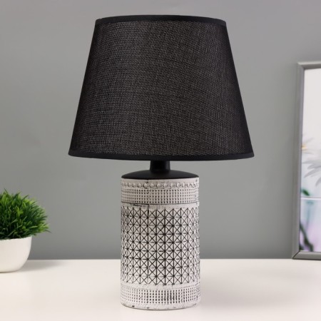 Toronto table lamp E14 40W Black White 22.5x22.5x35cm