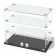 Desktop window, 2 shelves, 600 × 300 × 500, chipboard, glass color gray