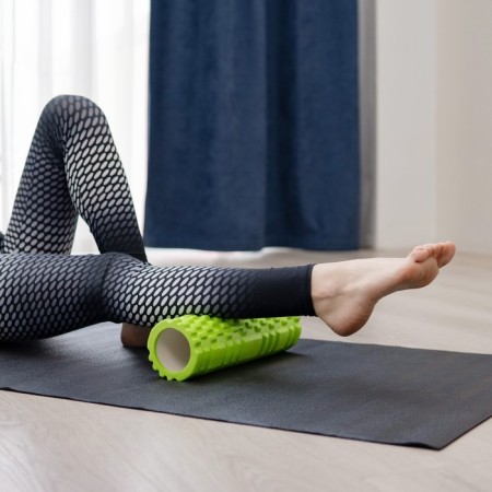 Massage roller SANGH, 30x10 cm, green color-5
