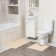 A set of mats for a bath and toilet, 2 pcs: 50 × 52, 50 × 85 cm, PVC