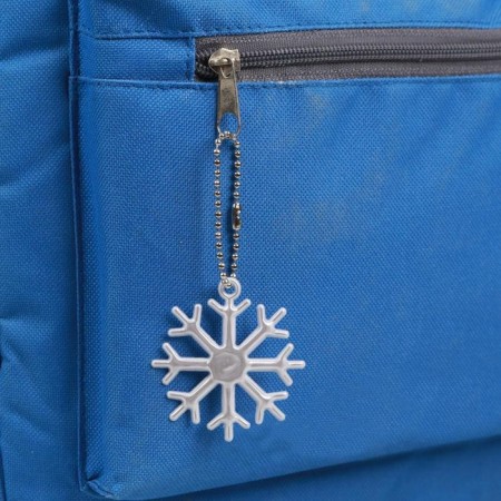 Reflective element "Snowflake", 5.5 × 5 cm, white color-1