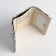 Women's wallet on the button, white color