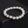 Bracelet Pearl "Bride" with rhinestones, ball No. 10, white color, d = 5.5 cm