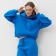 Women's costume (sweatshirt/trousers) is launched, the color is bright blue, rr m (44-46)