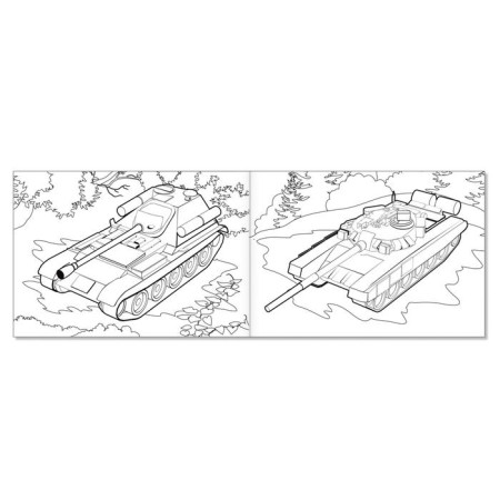 A set of coloring for boys "Transport", 4 pcs. 12 pp., A5 format-2