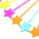 Logopedic "stars" probe, in a set of 10 pieces