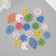 Decor for creativity tree "Carved assorted" color set 20 pcs 2x2.5 cm