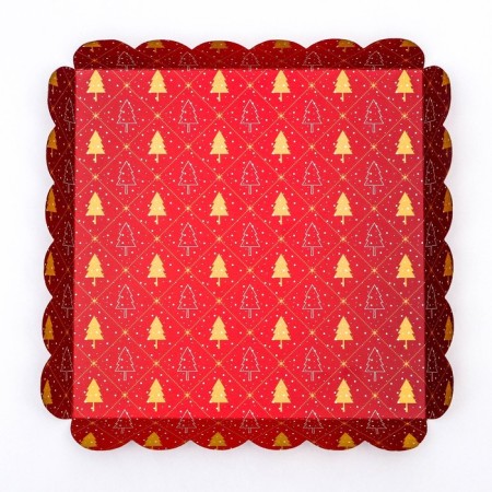 Box for cookies "Happy holiday", 21 x 21 x 3 cm-7