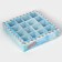 New Year. Box for 16 sweets "New Year's Post", 17.7x17.7x3.8 cm, confectionery packaging