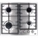 Hon surface MBS PG-604, gas, 4 burners, mechanical repr.-e, silver